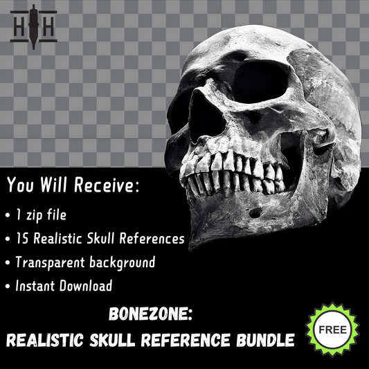 BoneZone: Realistic Skull Reference Bundle