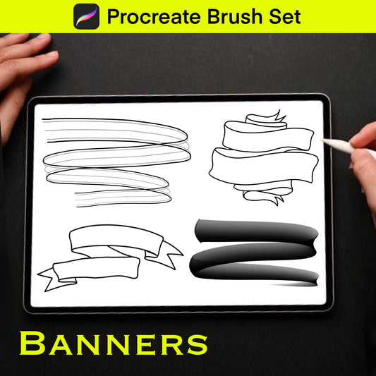 Banner Procreate Brush Set